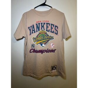 Mitchell & Ness New York Yankees T Shirt 1996 World Series Retro Look Mens M